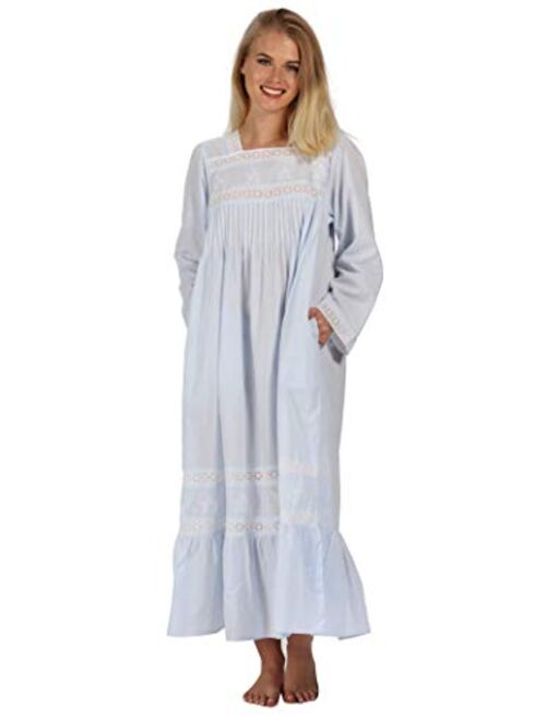 The 1 for U 100% Cotton Nightgown Violet with Pockets 7 Sizes