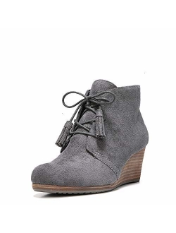 Shoes Brown Suede Dakota Lace Up Wedges Boot