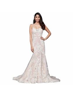Lace Mermaid Wedding Dress with Moonstone Detail Style SWG824