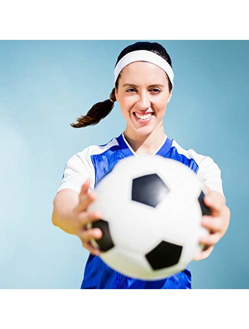 Styla Hair 10 Pack Yoga Headbands - Elastic Cotton Multi-Function Sports Head Bands Stretchy Wraps