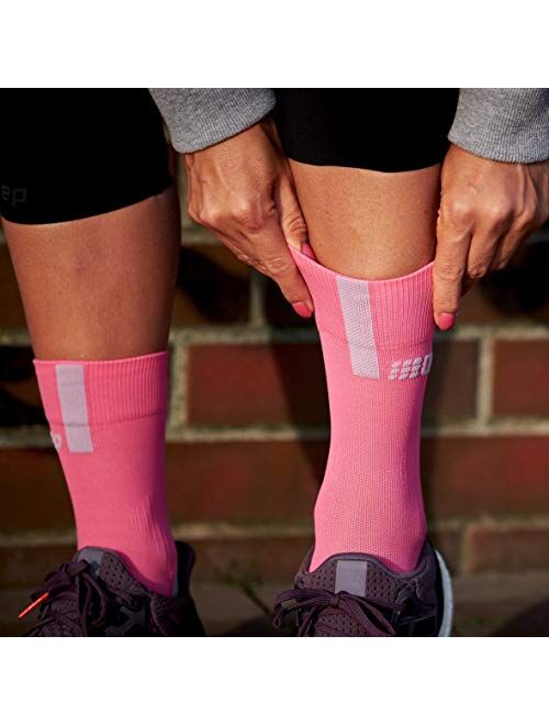 Womens Athletic Crew Cut Compression Socks- CEP Short Socks for Performance