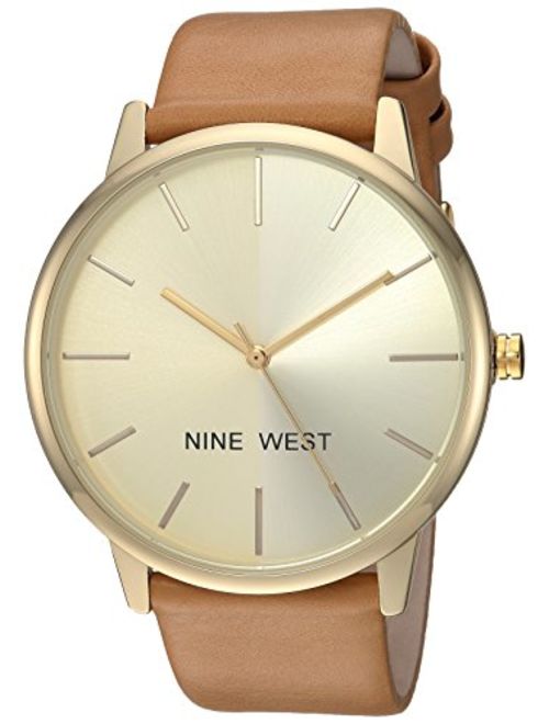 Nine West Women's Gold-Tone Strap Watch