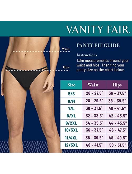 Vanity Fair Women's Underwear Perfectly Yours Traditional Cotton Brief Panties