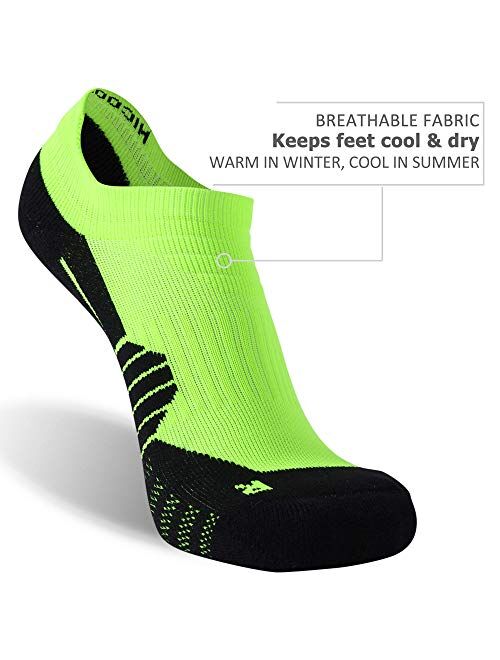 Low Cut Running Socks, NIcool Men's Tab Performance Athletic Outdoor Dri-Fit Socks
