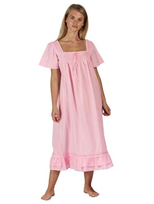 The 1 for U 100% Cotton Short Sleeve Nightgown - Evelyn