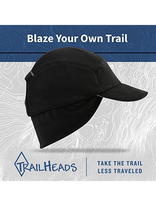 TrailHeads Fleece Ponytail Cap with Drop Down Ear Warmer | The Trailblazer Adventure Hat for Women