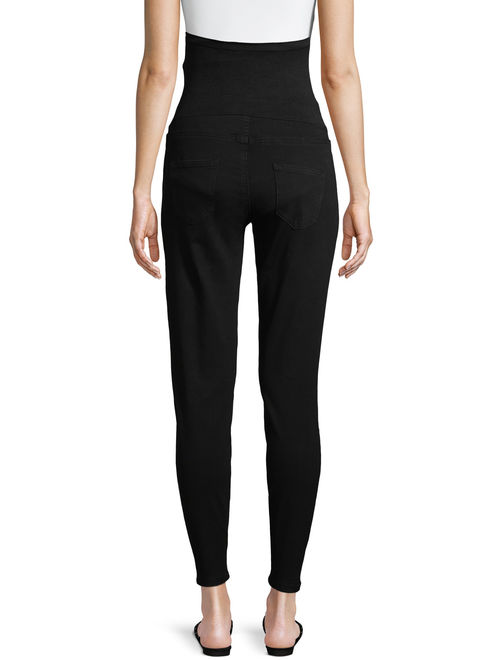 Time and Tru Maternity Skinny Jeans in Black - Available in Plus Sizes