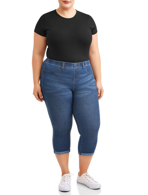 Buy Terra & Sky Women's Plus Size Pull on 2 Pocket Stretch Jegging
