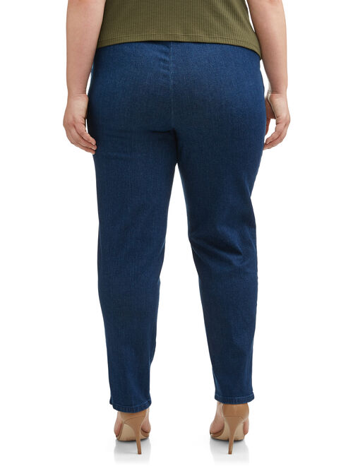 Buy Just My Size Women's Plus-Size Pull-on Stretch Woven Pants, Also in ...