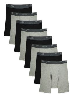 Men's 5 3 Bonus Pack CoolZone Black and Gray Boxer Briefs
