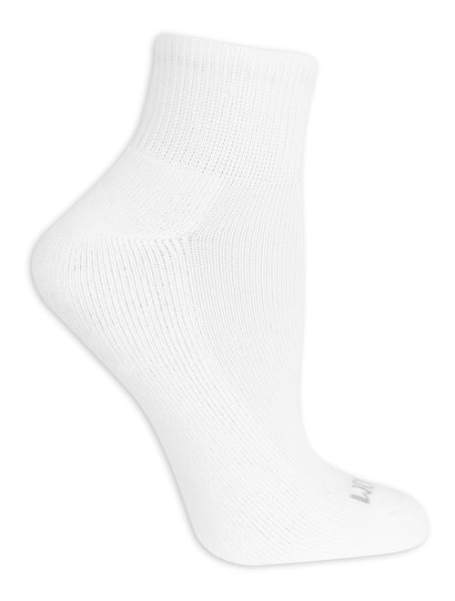 Fruit of the Loom Womens Everyday Soft Cushioned Ankle Socks, 10-Pack