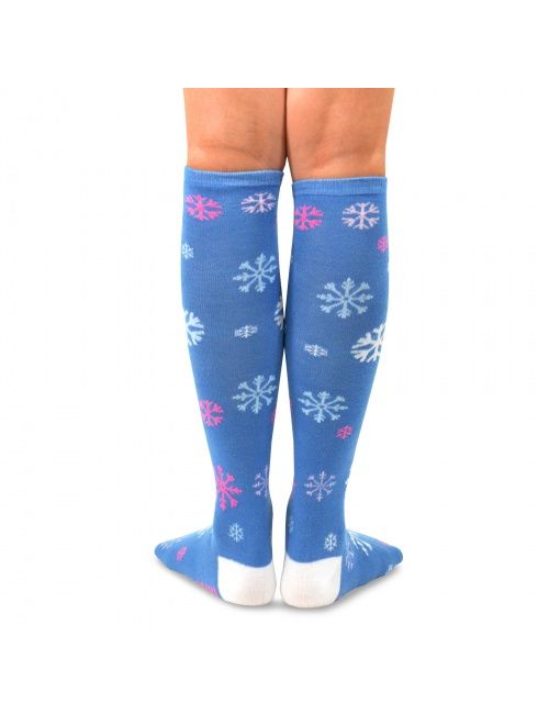 TeeHee Christmas Holiday Fun Knee High Socks 9-Pack with Gift Box