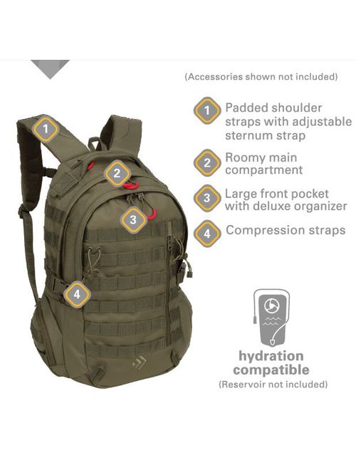 Outdoor Products Quest Backpack Hydration Compatible Daypack