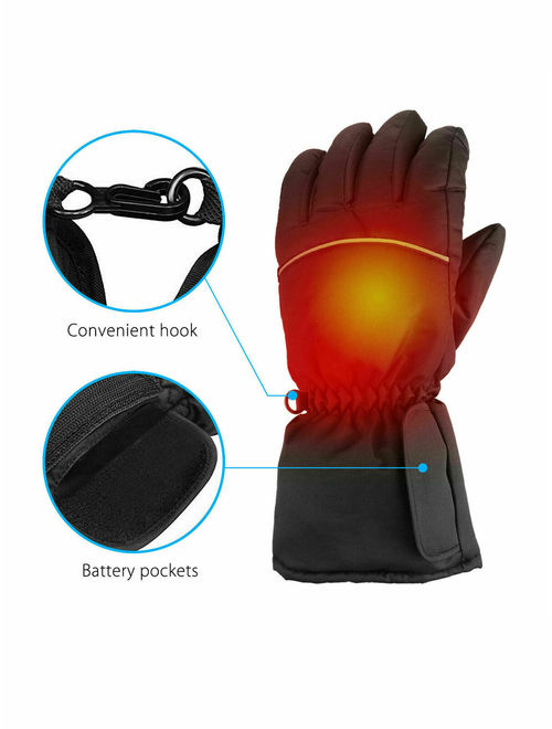 Multitrust Heated Gloves Rechargeable Battery Powered Touchscreen Winter Warm Gloves