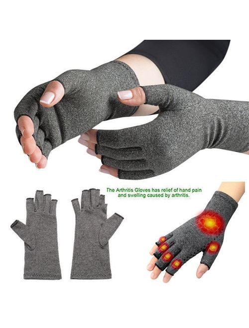 Canis 1 Pair Compression Gloves Carpal Arthritis Joint Pain Promote Circulation
