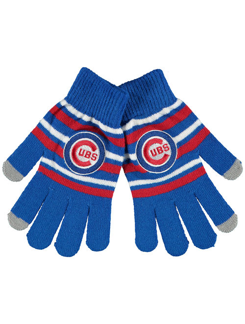 Chicago Cubs Stripe Knit Gloves