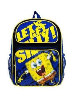 Nintendo Super Mario and Friends Medium Backpack/School Bag - Blue and Yellow