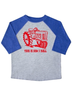 This Is How I Roll Tractor RED Toddler T-Shirt
