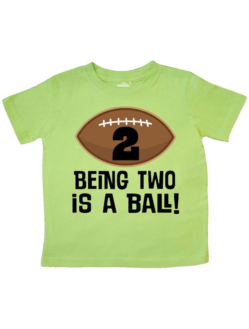 2nd Birthday Football Sports Boys Toddler T-Shirt