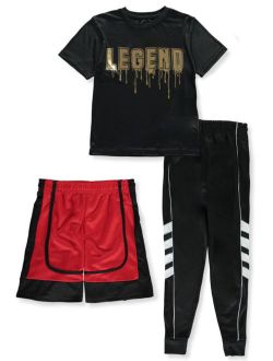 ENCX Boys' Legend 3-Piece Pants Set Outfit (Little Boys)