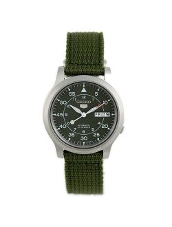 Men's 5 Automatic SNK805K2 Green Cloth Automatic Fashion Watch