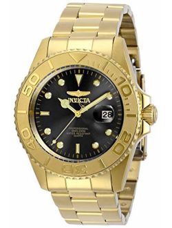 Men's 29946 Pro Diver Quartz 3 Hand Black Dial Watch