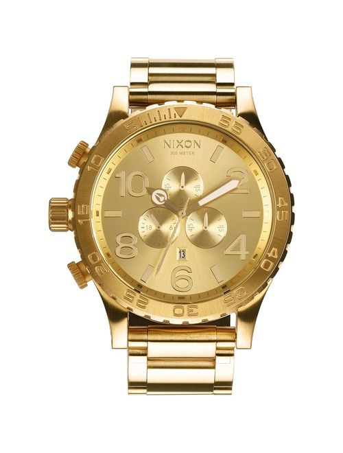 Nixon Men's 51-30 Chrono A083502 Gold Stainless-Steel Quartz Fashion Watch