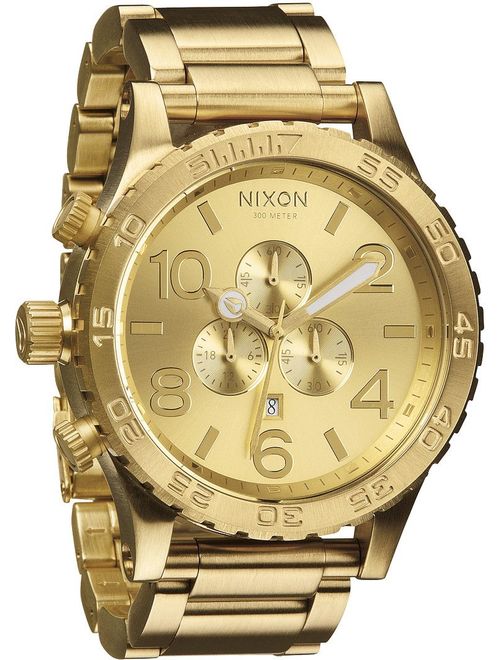 Nixon Men's 51-30 Chrono A083502 Gold Stainless-Steel Quartz Fashion Watch