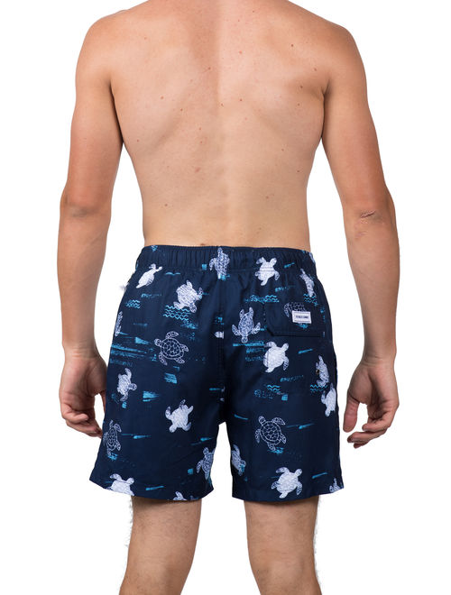 Endless Summer Men's 6" Turtle Swim Short, up to Size 2XL