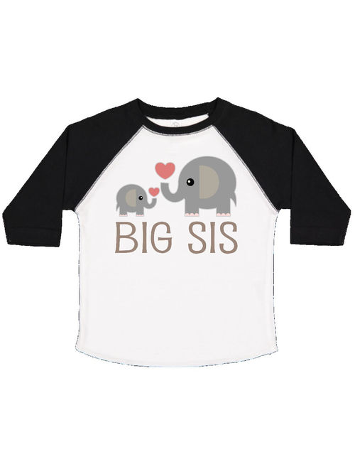 Big Sis Elephant Toddler T-Shirt