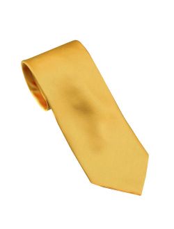 BuyYourTies - Mens Solid Neck Tie - Mustard