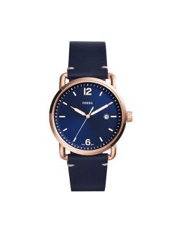 Men's Commuter Blue Dial Leather Watch FS5274