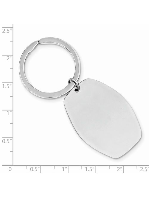 Sterling Silver Engravable Key Chain