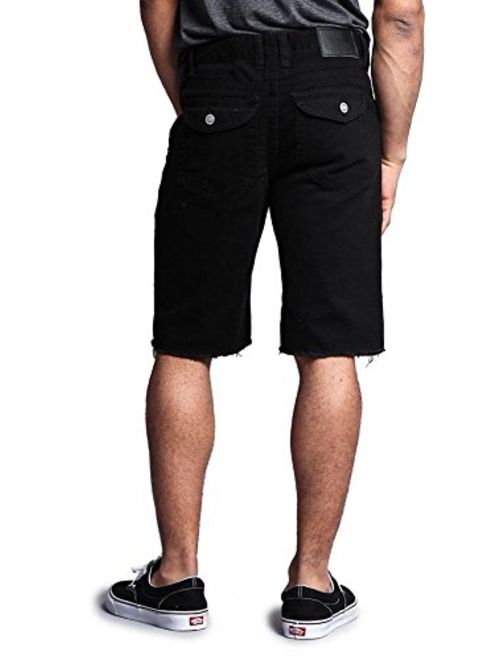 Victorious Mens Ripped & Distressed Denim Shorts