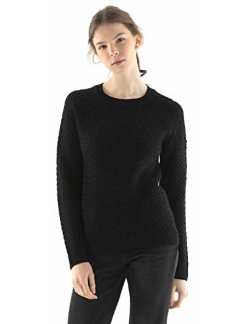 Fancy Stitch Women's Crewneck Cable Knitted Sweater