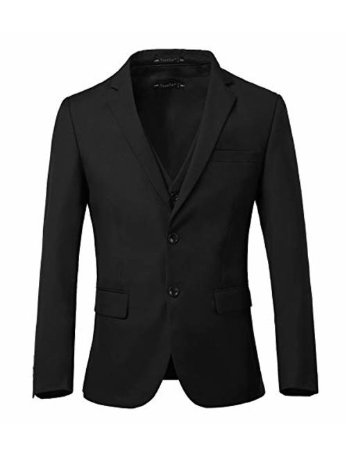 High-End Suits 3 Pieces Men Suit Set Slim Fit Groomsmen/Prom Suit for Men Two Buttons Business Casual Suit