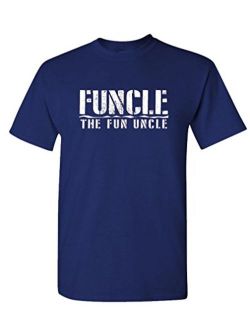 Funcle The Fun Uncle - Family Joke Funny - Mens Cotton T-Shirt