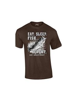 Fishing T-Shirt Eat Sleep Fish Repeat