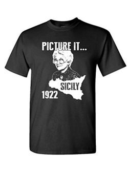 Picture IT - Sicily 1922 Golden Girls Funny - Mens Cotton T-Shirt