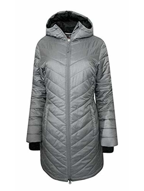 Columbia Women's Morning Light II Omni Heat Long Jacket Coat Puffer