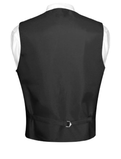 Men's Paisley Design Dress Vest & Bow Tie Silver Grey Color Bowtie Set