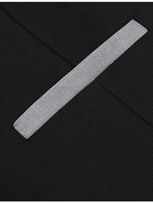 JINIDU Men's Suit Vest Slim Fit V Neck Dress Waistcoat Business Wedding Vests