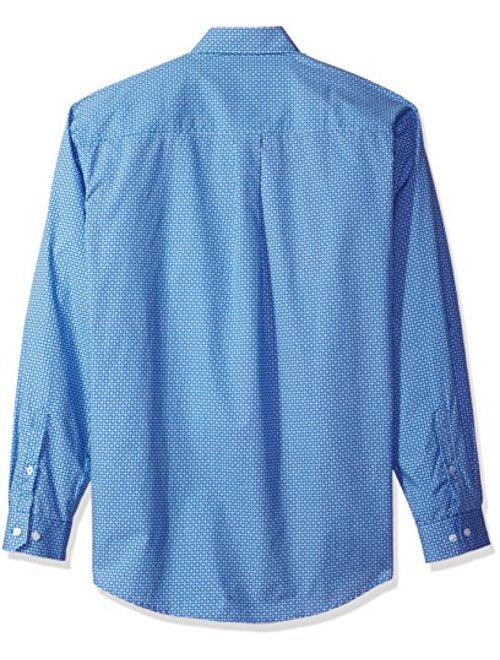 Cinch Men's Classic Fit Long Sleeve Button One Open Pocket Print Shirt