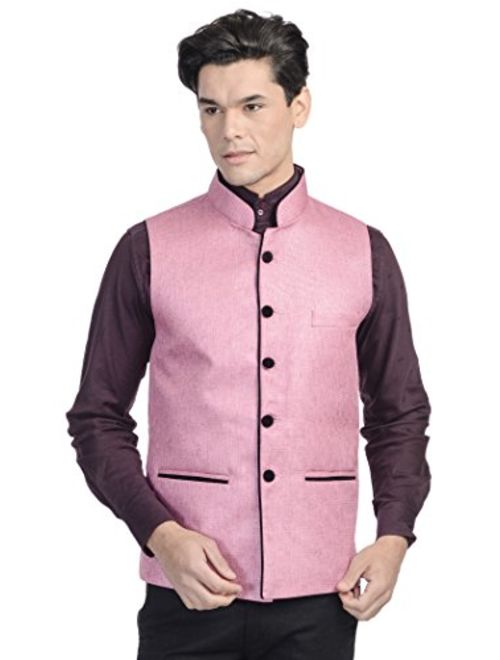 WINTAGE Men's Rayon Festive Nehru Vest Waistcoat- 15 Colors