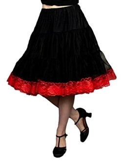 Malco Modes Luxury Vintage Knee-Length Crinoline Jennifer Petticoat Skirt Pettiskirt, Adult Tutu for Rockabilly 50s