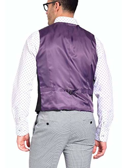 Craft & Soul Men's Slim Fit Tailored Waistcoat Dress Vest