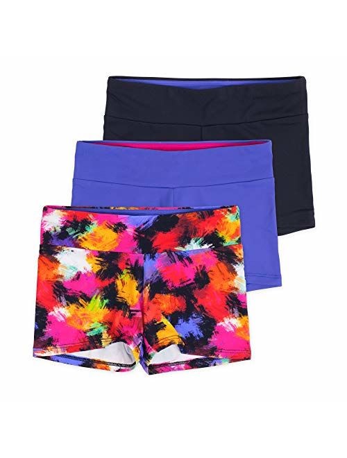 3-Pack Gymnastics & Dancewear Tagless for Comfort and Premium Stretch Performance Layla Girls Dance Shorts Lucky & Me