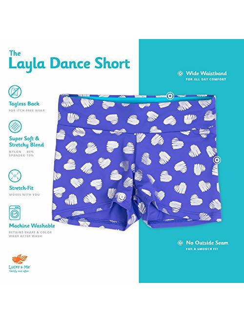 Lucky & Me | Layla Girls Dance Shorts | Gymnastics & Dancewear | 3-Pack | Tagless for Comfort and Premium Stretch Performance