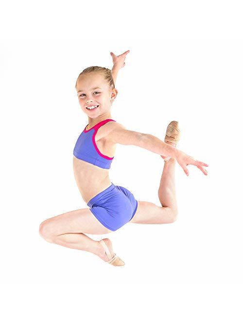 Lucky & Me | Layla Girls Dance Shorts | Gymnastics & Dancewear | 3-Pack | Tagless for Comfort and Premium Stretch Performance