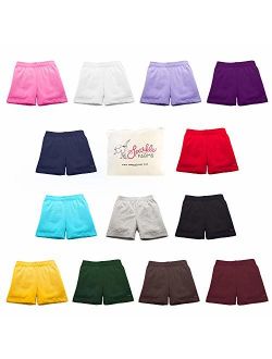 Sparkle Farms Choose 3 Pack of Girls Under Dress Shorts for Bike, Uniform Skirts and Jumpers, Dance, and Playground Modesty